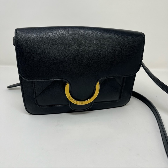 RACHEL ZOE CROSSBODY BAG IN BLACK AND GOLD - Picture 11 of 14